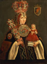 Syster Juana, dotterdotter till D. de Cortes, grundare av klostret St. Jerome, ca 1661